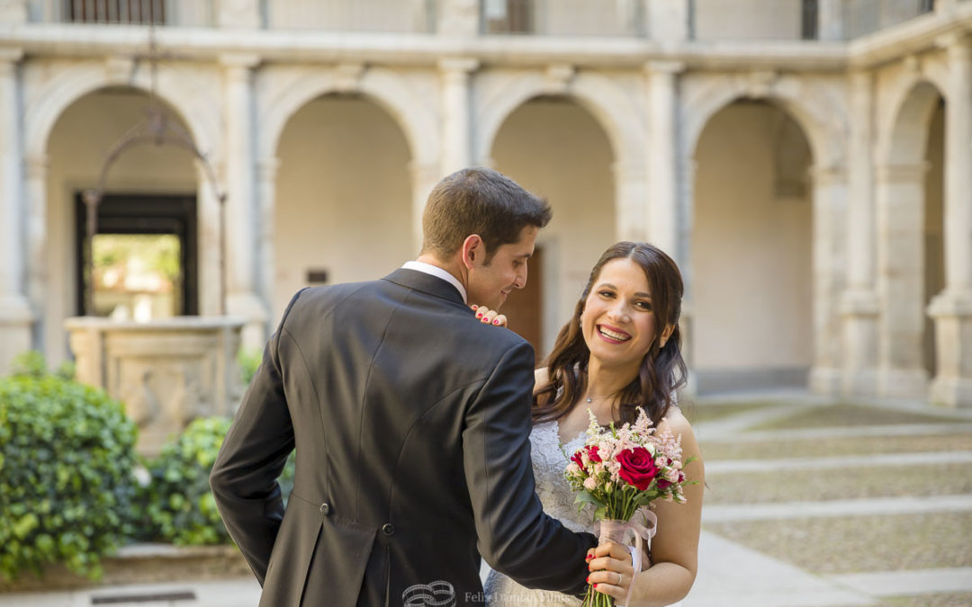 Madalina y Antonio, una boda en la Universidad de Alcalá